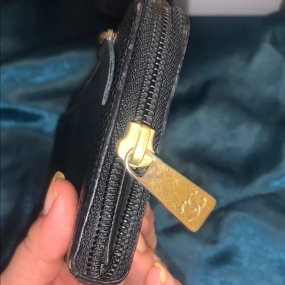 Chanel Black Caviar Leather Wallet Great Condition - Picture 4 of 10